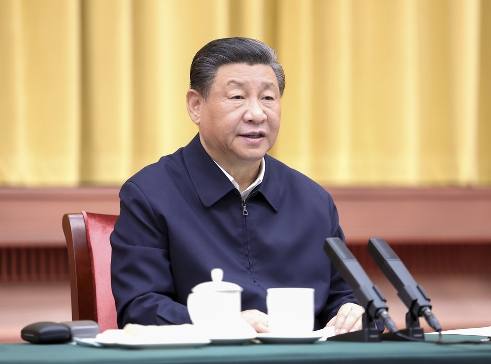 2024年3月20日下午，中共中央總書記、國家主席、中央軍委主席習(xí)近平在湖南省長沙市主持召開新時代推動中部地區(qū)崛起座談會并發(fā)表重要講話。新華社記者 鞠鵬 攝 